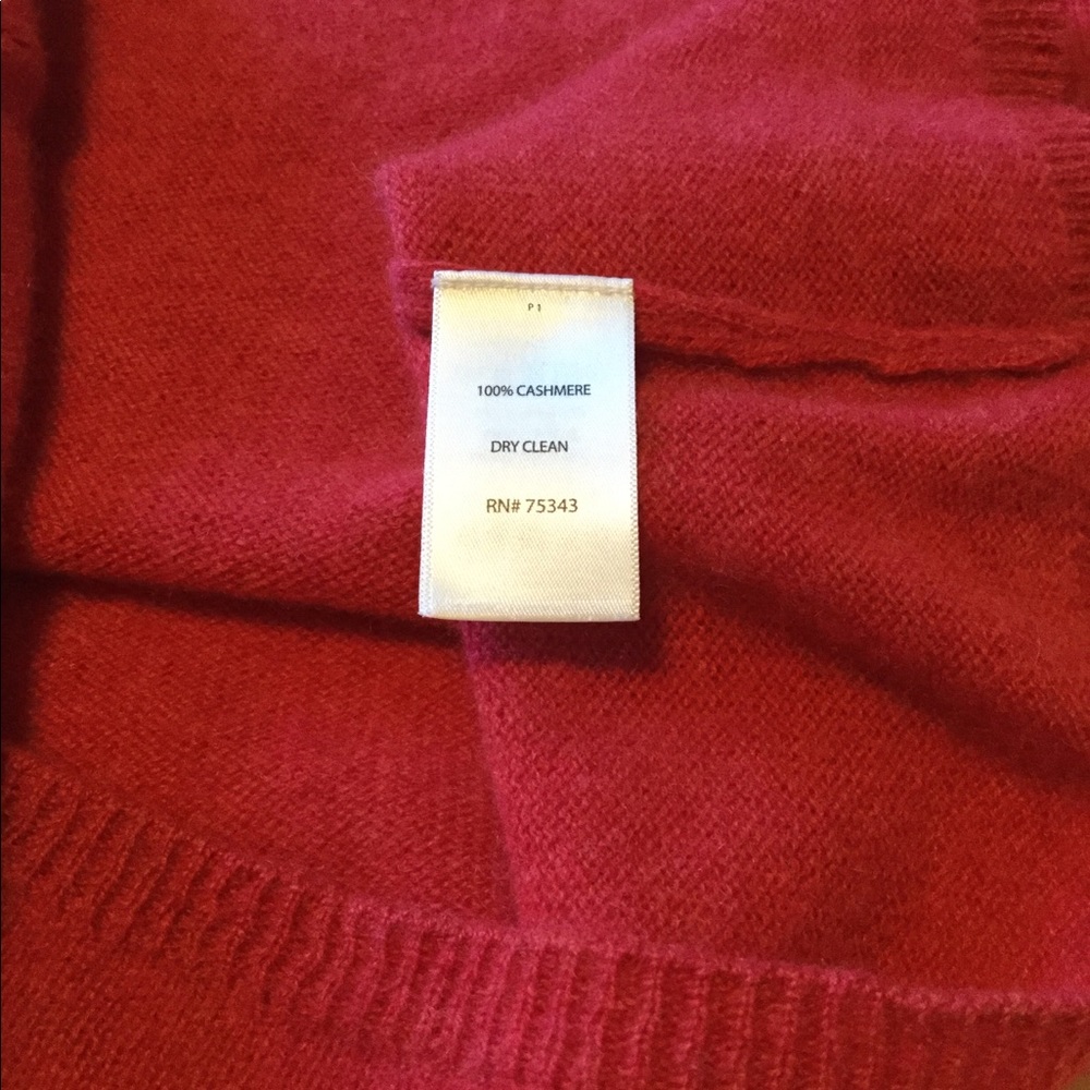 💋Sexy Red 🌹cashmere top sweater - Picture 6 of 7